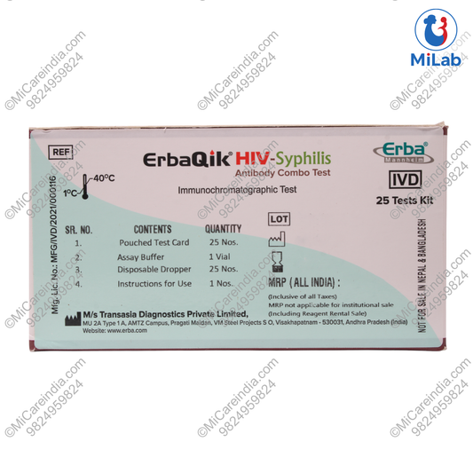 HIV + SYPHILIS ERBAQIK 25 TEST KIT