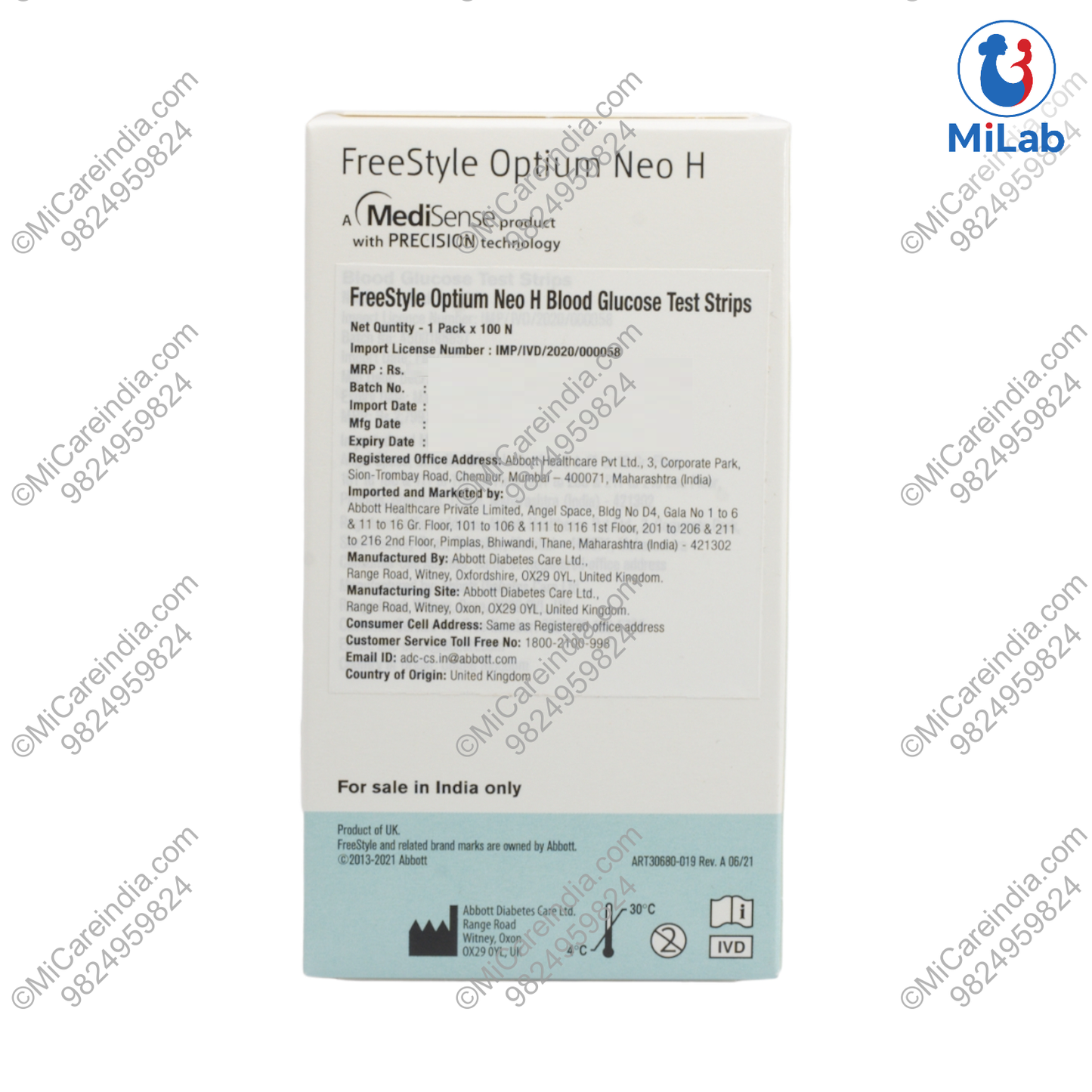 FS NEO H OPTIUM 100STRIP PACK