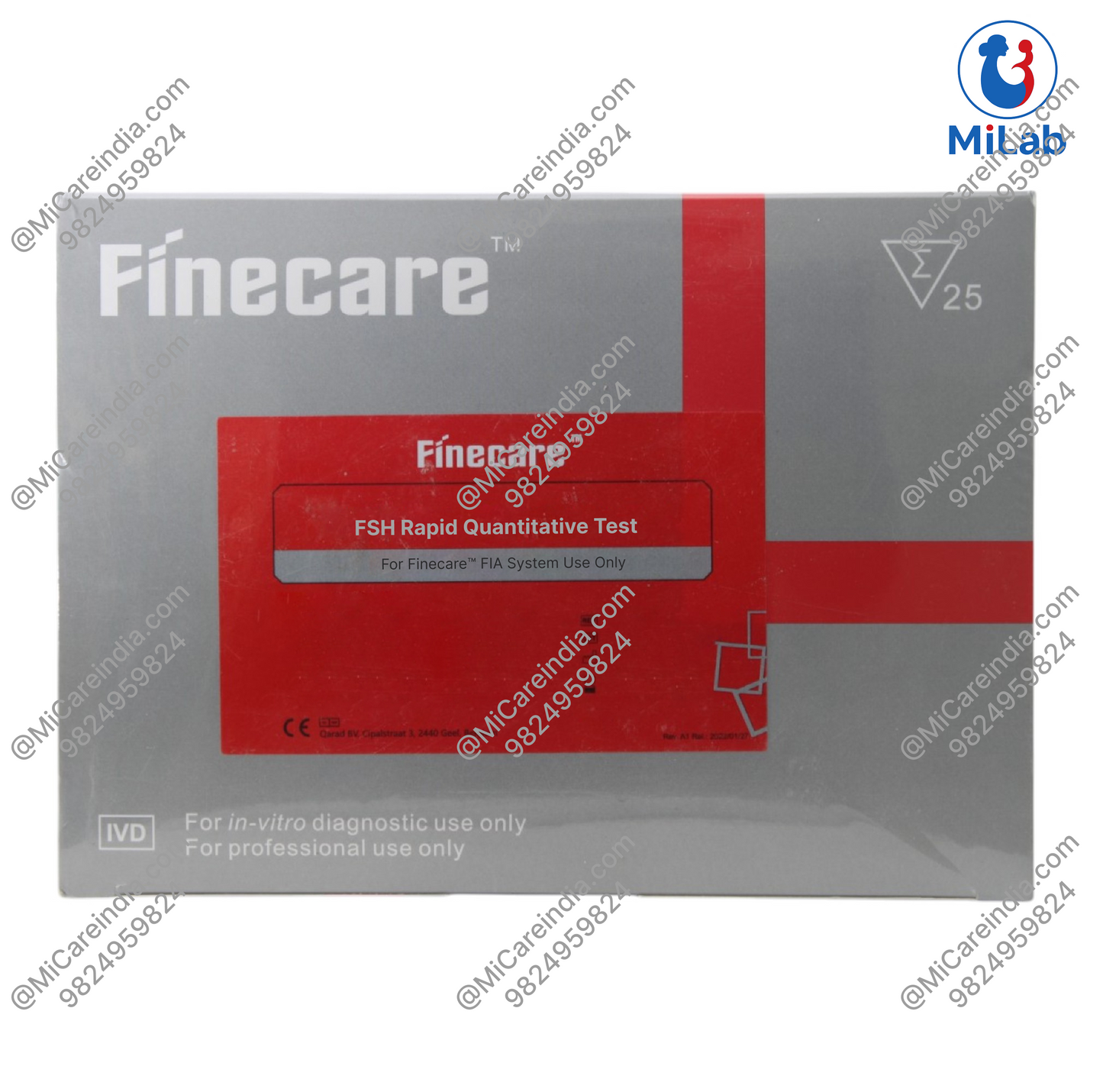 Finecare FSH Rapid Test Kit (25 Tests)