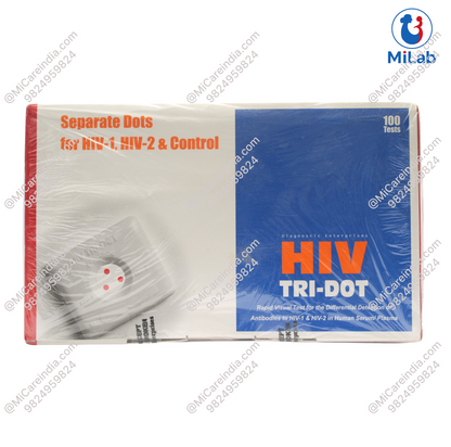J. Mitra HIV C Tri-Dot Rapid Test Kit (Pack of 100 Tests)