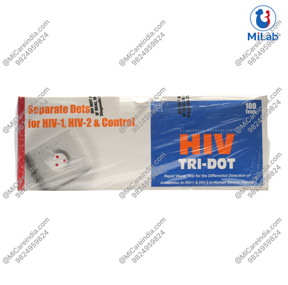 J. Mitra HIV C Tri-Dot Rapid Test Kit (Pack of 100 Tests)