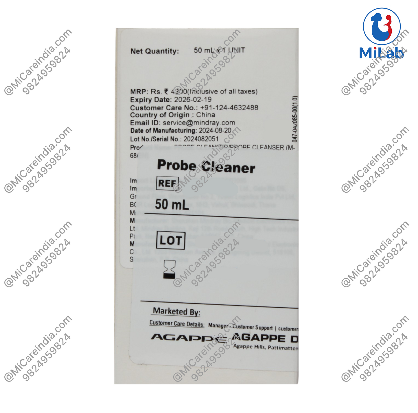 Agappe M-52 Probe Cleanser Pack