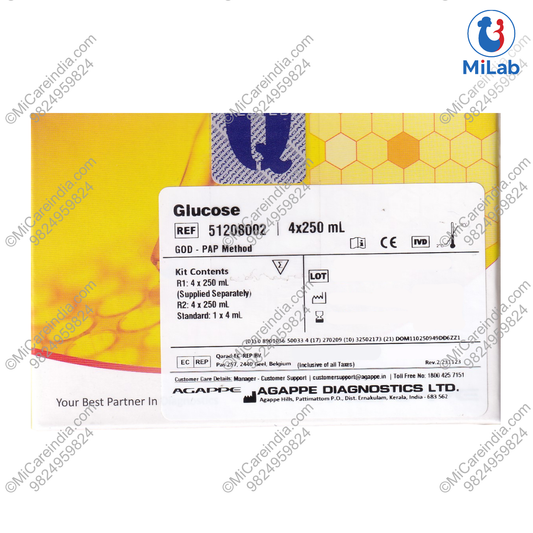 Agappe Glucose Kit (4x250ml)