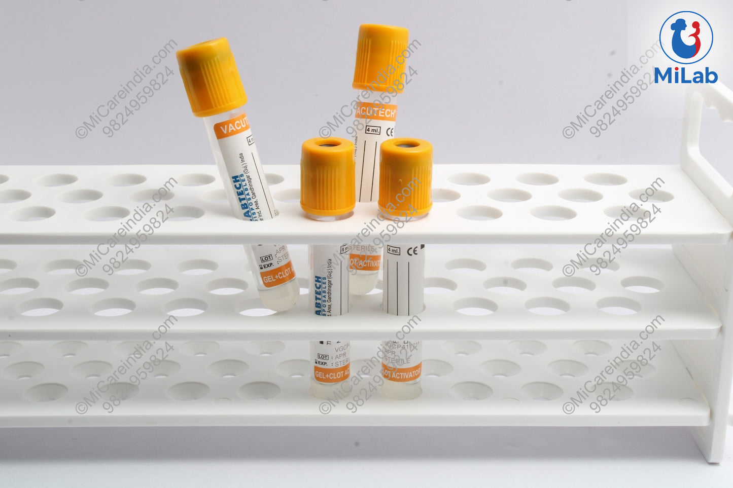 VACUTECH GEL+CLOTE ACT 4ML 100 TUBE PACK