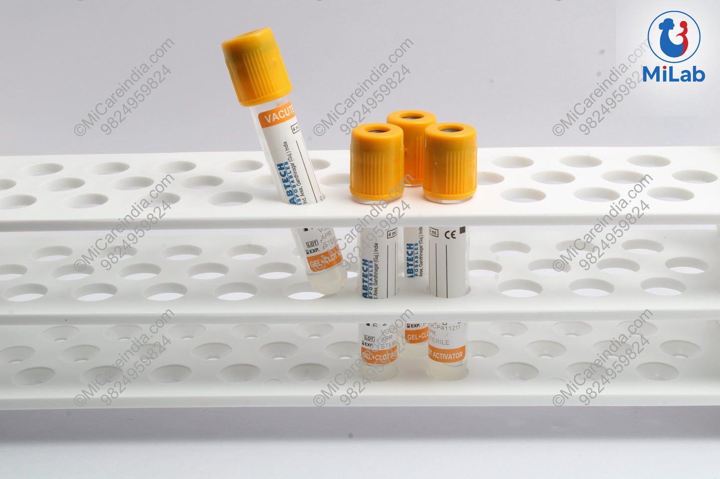 VACUTECH GEL+CLOTE ACT 4ML 100 TUBE PACK