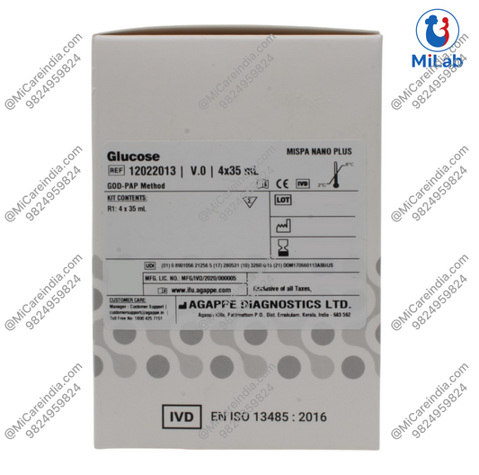 Agappe Glucose System Pack Kit (4x35ml)