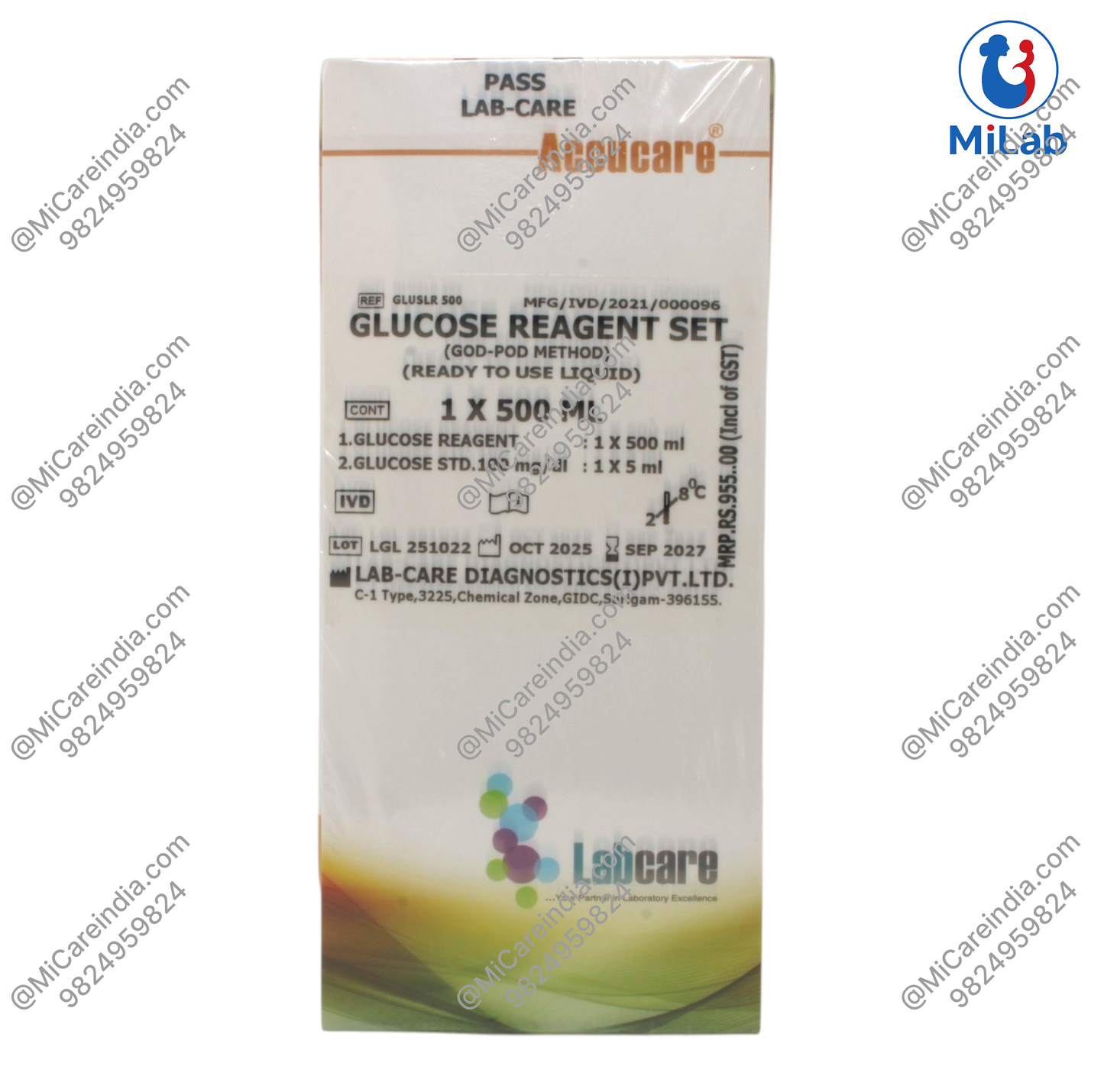 Labcare Glucose Kit (1x500ml)