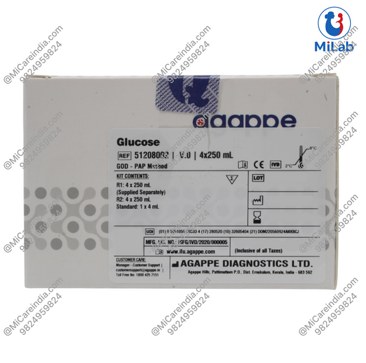 Agappe Glucose Kit (4x250ml)