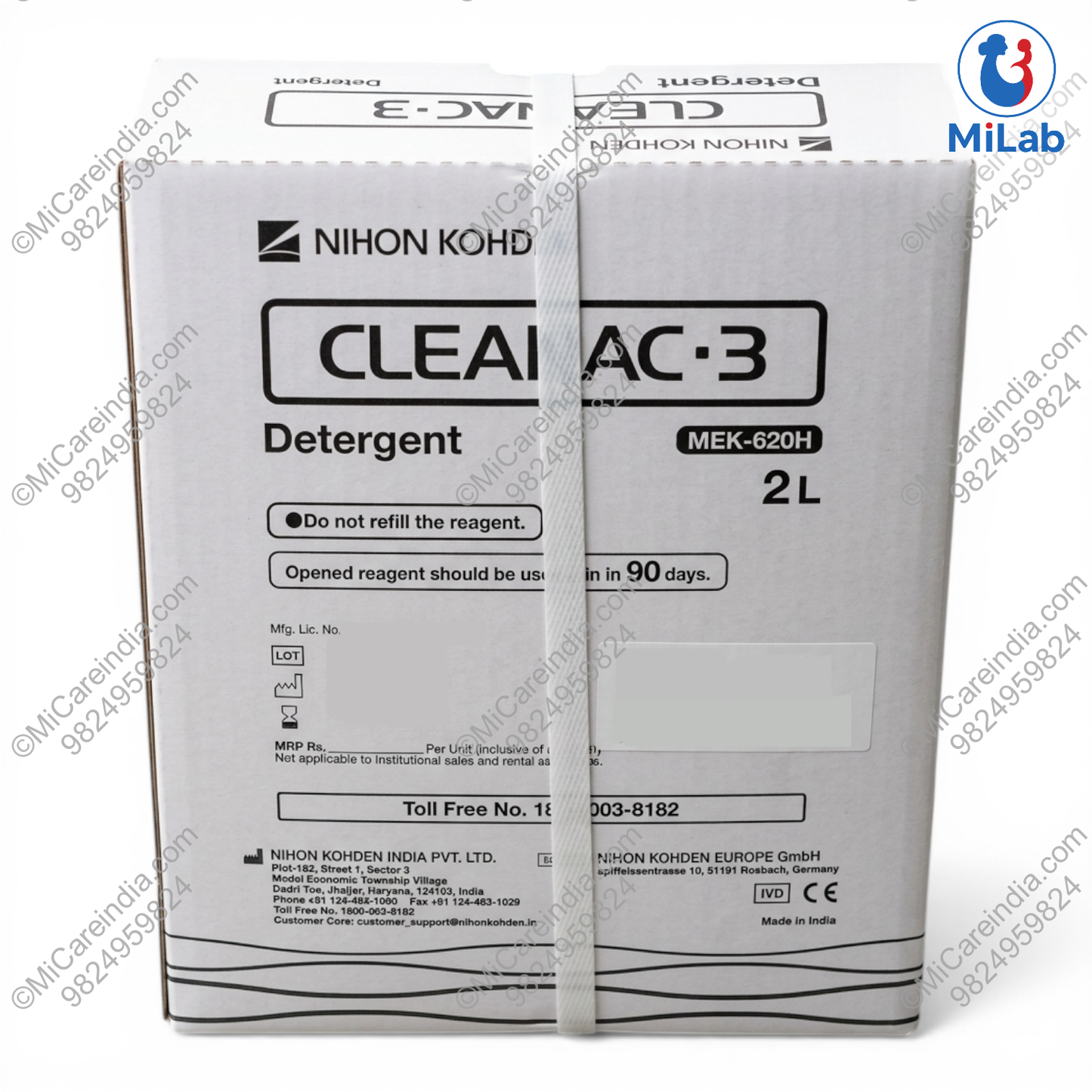 Nihon Kohden Cleanac-3 Detergent (2 Ltr)