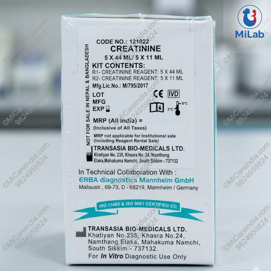 Transasia Creatinine System Pack Kit (5x44ml/5x11ml)