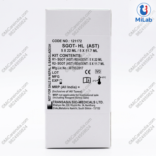 Transasia SGOT System Pack Kit (5x22ml/5x11.7ml)