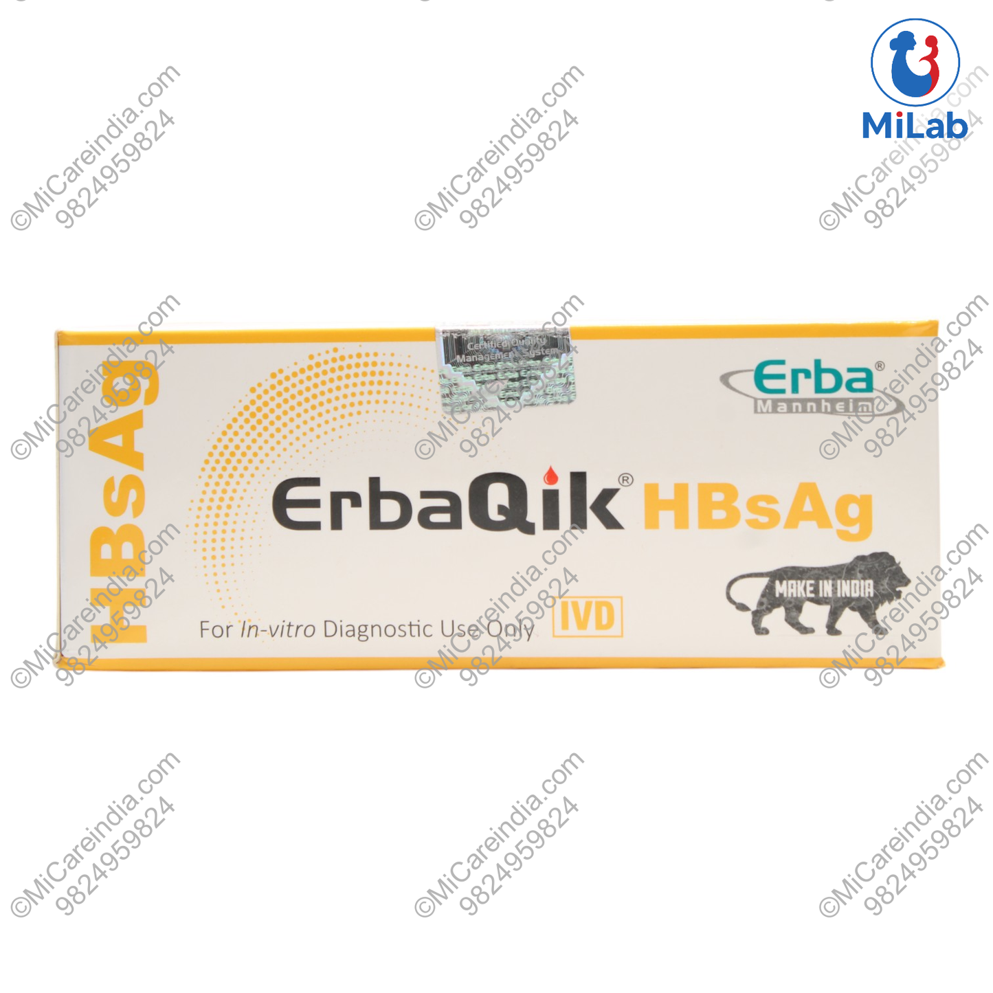 HBSAG CARD ERBAQIK 25 TEST KIT