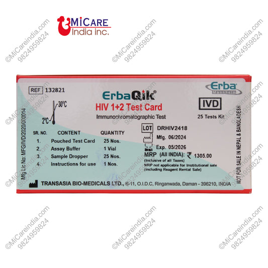 HIV C I&II ERBAQIK 25 TEST KIT