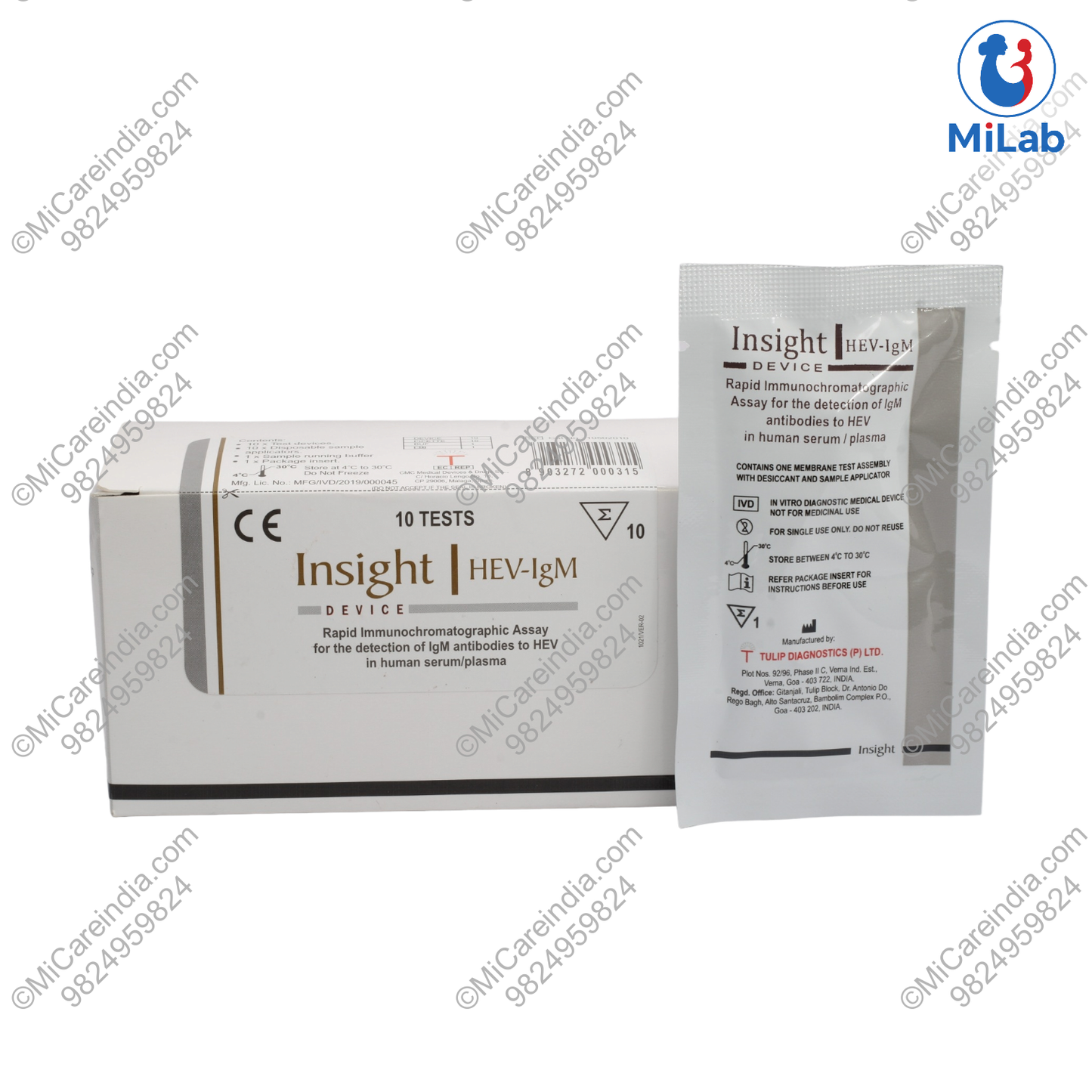 Tulip Insight HEV IgM Kit (10 Tests)