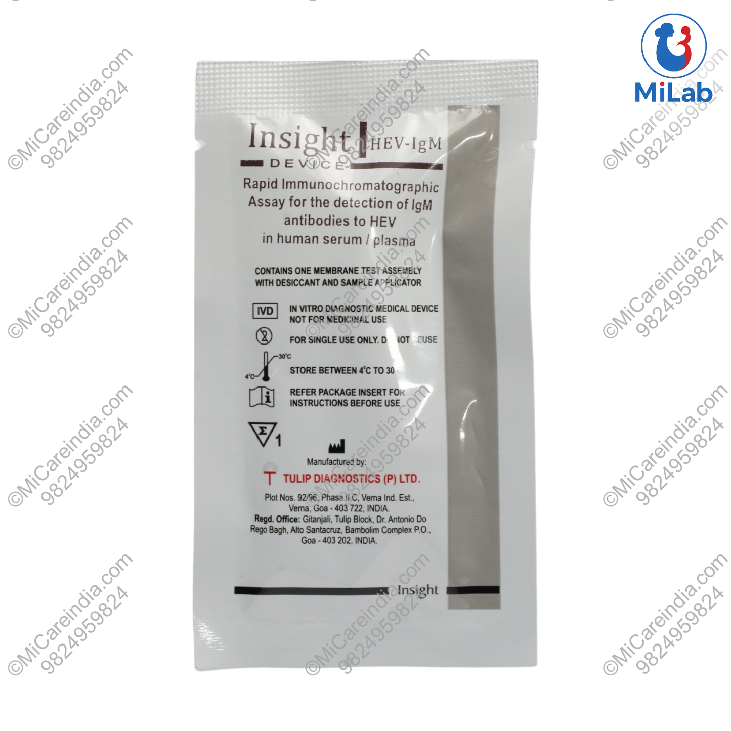 Tulip Insight HEV IgM Kit (10 Tests)