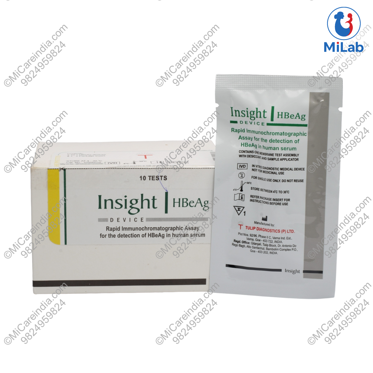 Tulip Insight HBeAg Card Kit (10 Tests)