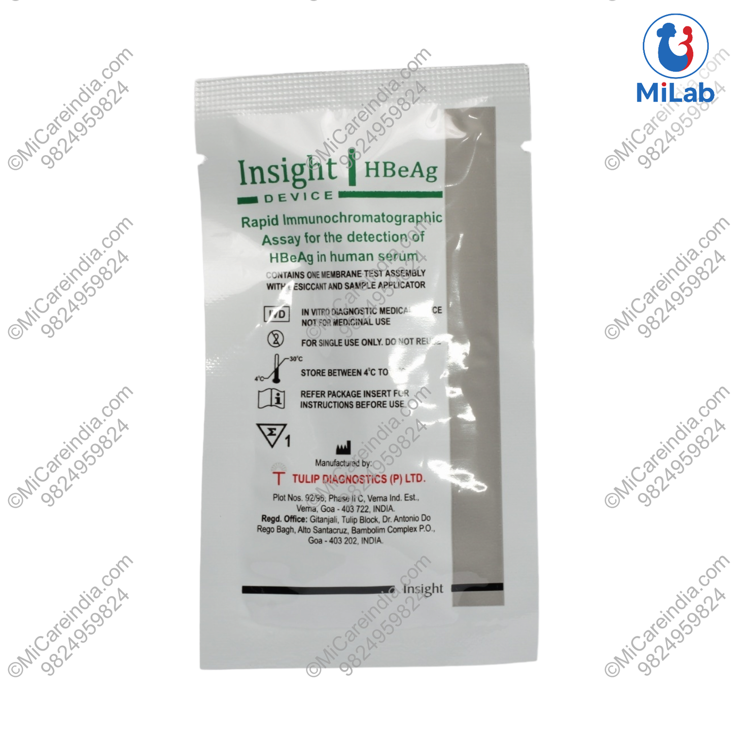 Tulip Insight HBeAg Card Kit (10 Tests)