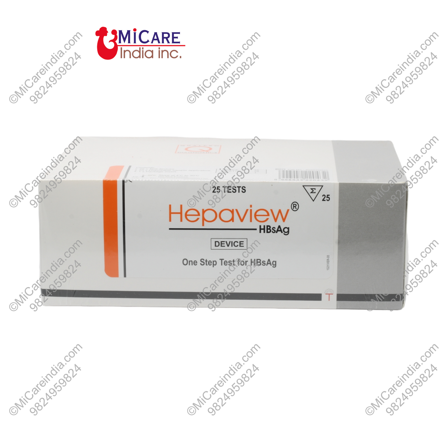 HBSAG CARD HEPAVIEW 25 TEST KIT