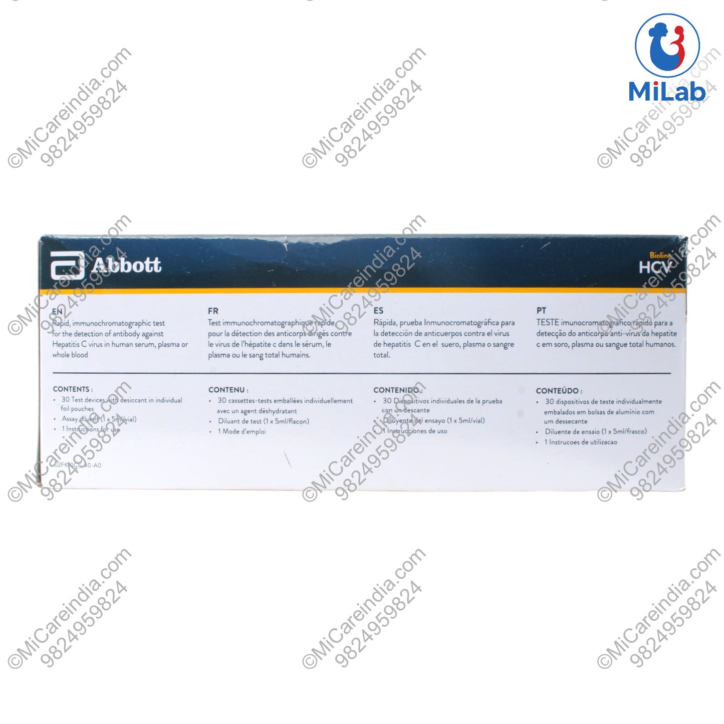 Abbott SD Bioline HCV Card Kit (30 Tests)