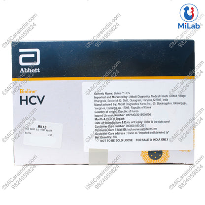 Abbott SD Bioline HCV Card Kit (30 Tests)