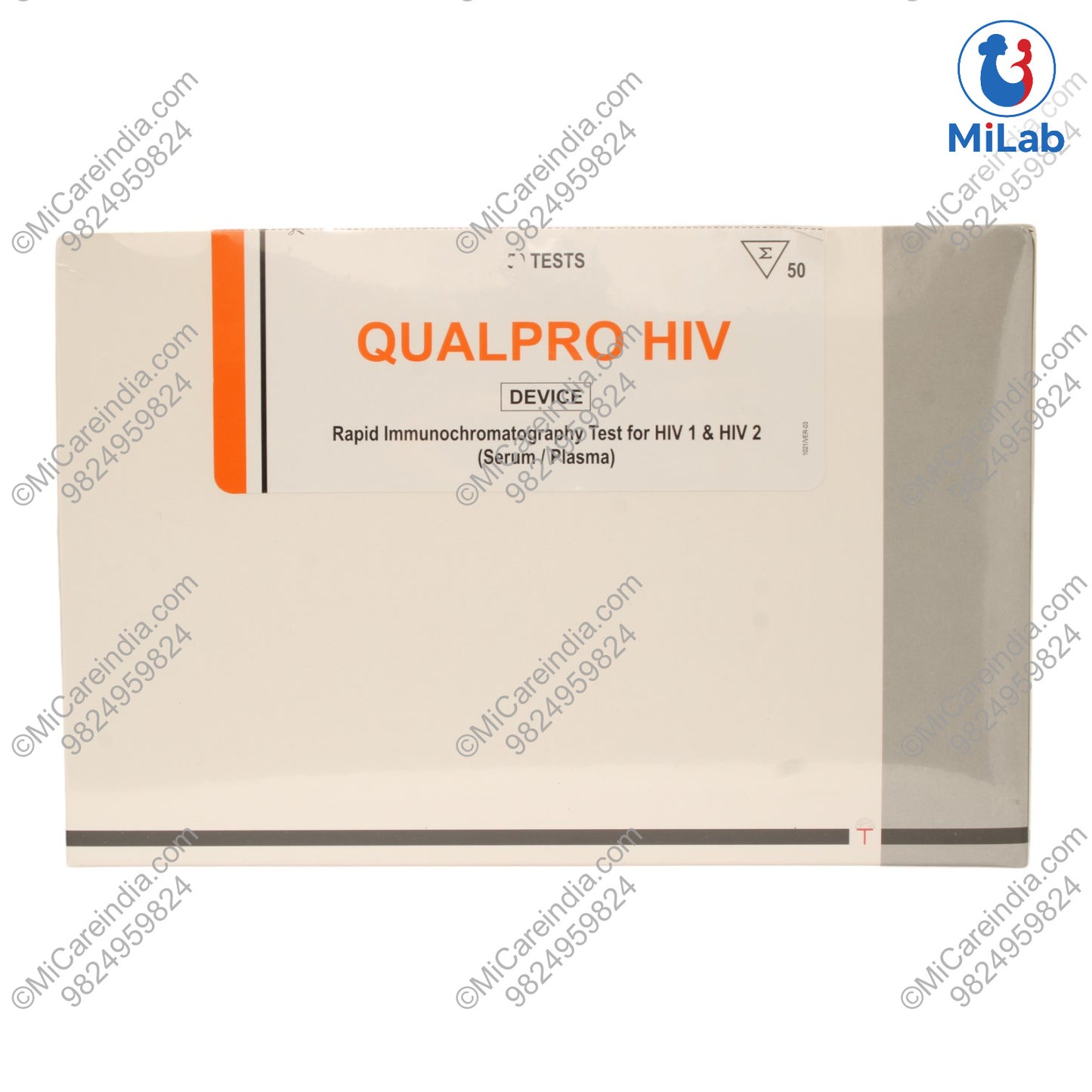 Tulip Qualpro HIV Card Kit (50 Tests)