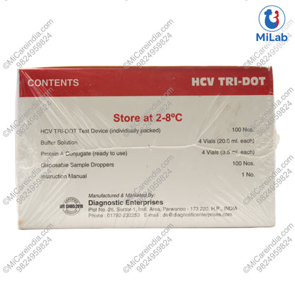HCV CARD TRIDOT 100 TEST KIT