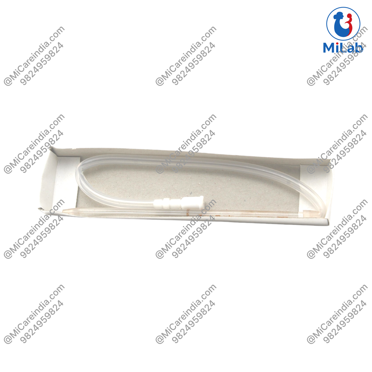 Toptech Hemoglobinometer Pipette Tube with Rubber Tubing & Mouth Piece (1 Pc)