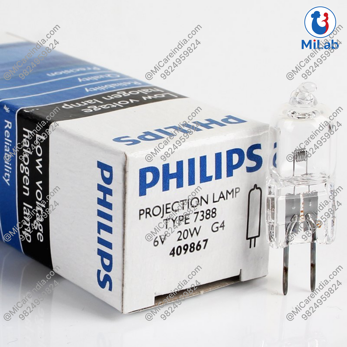 Philips Halogen Photo Optic Microscope & Analyzer Bulb (1 Pc)