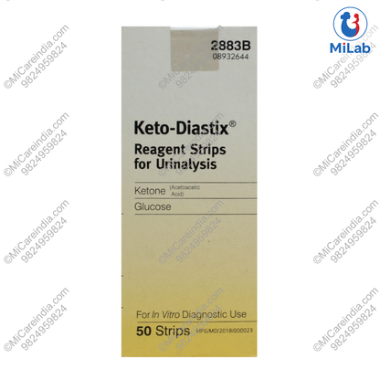 KETO DIASTIX URINE TEST 50 STRIPS PACK