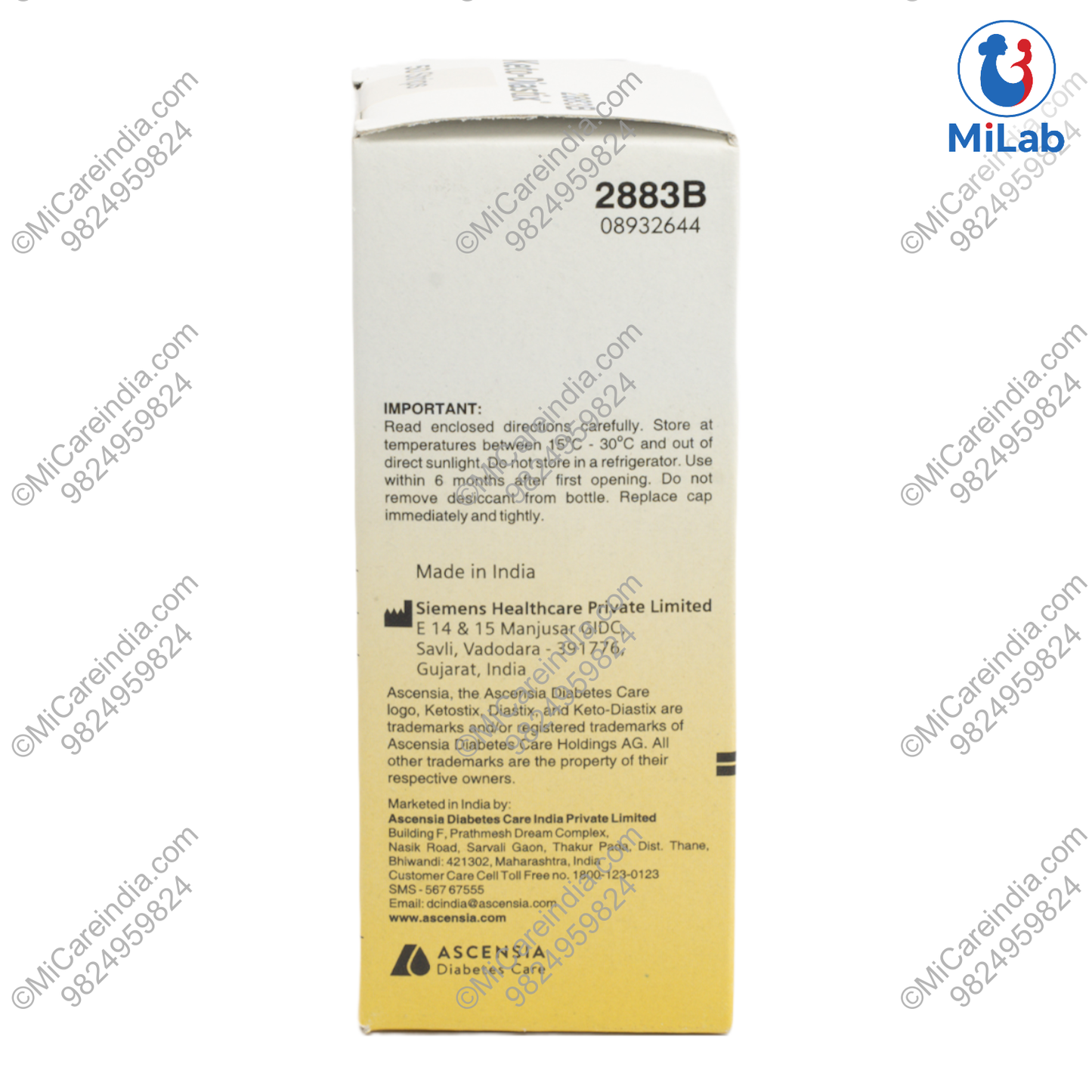 KETO DIASTIX URINE TEST 50 STRIPS PACK
