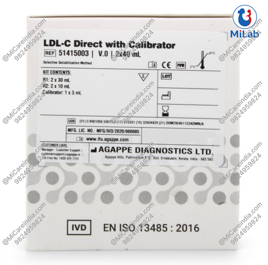 Agappe LDL Cholesterol Direct with Calibrator Kit (2x40ml)