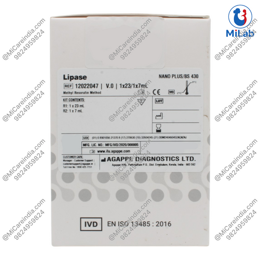 Agappe Lipase System Pack Kit (1x23ml/1x7ml)