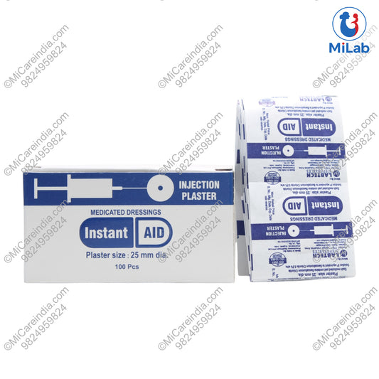 INSTA AID ADHESIVE BANDAGE DIA-25MM (100 PC)