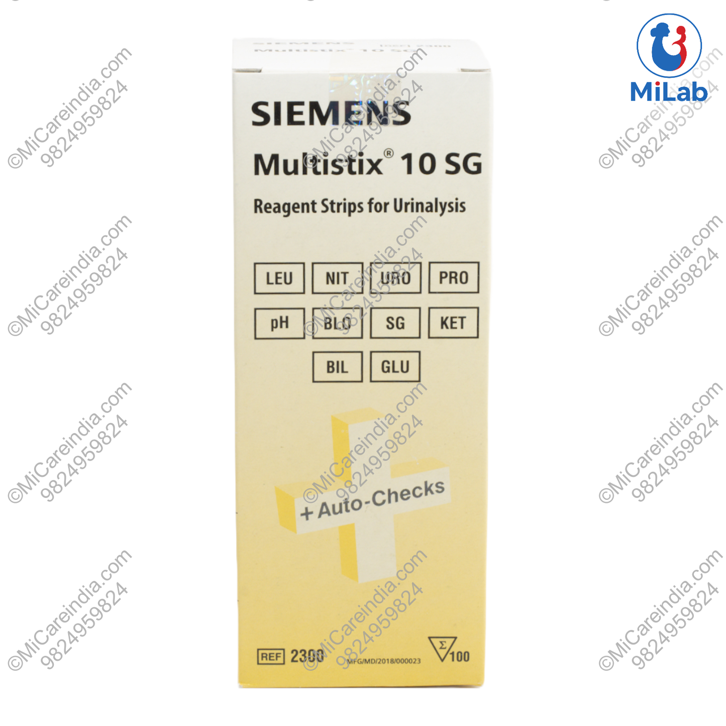 MULTISTIX 10SG URINE TEST 100 STRIPS PACK