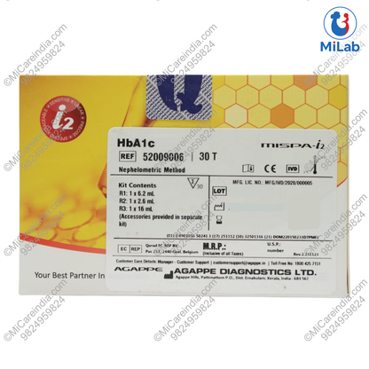 Agappe Mispa i2 HbA1c Kit (30 Tests)