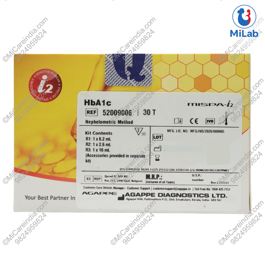 Agappe Mispa i2 HbA1c Kit (30 Tests)