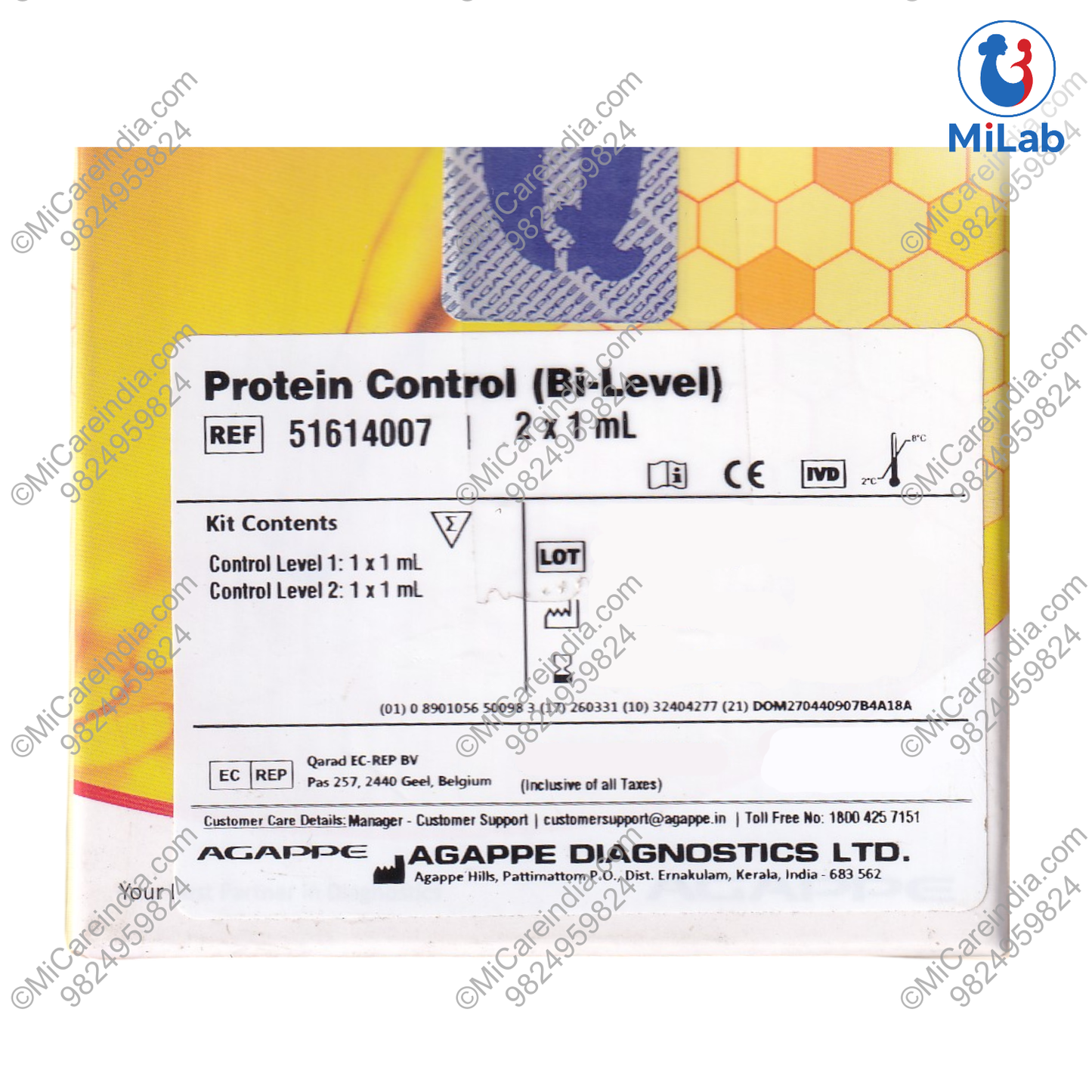 Agappe Mispa i2 Protein Control Kit (2x1ml)