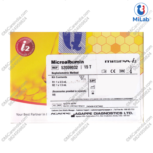 Agappe Mispa i2 Microalbumin Kit (15 Tests)