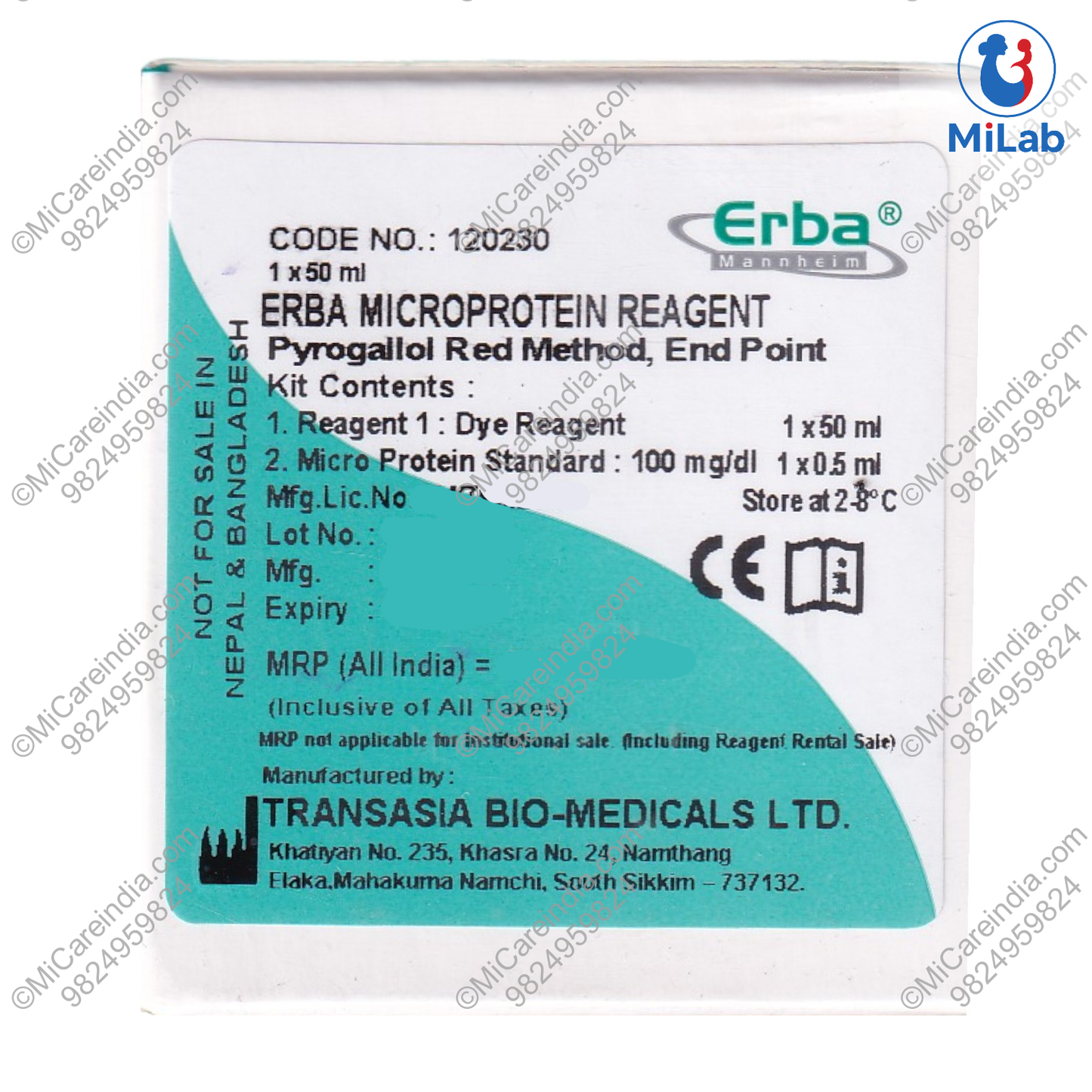 Transasia Micro Protein Kit (1x50ml)