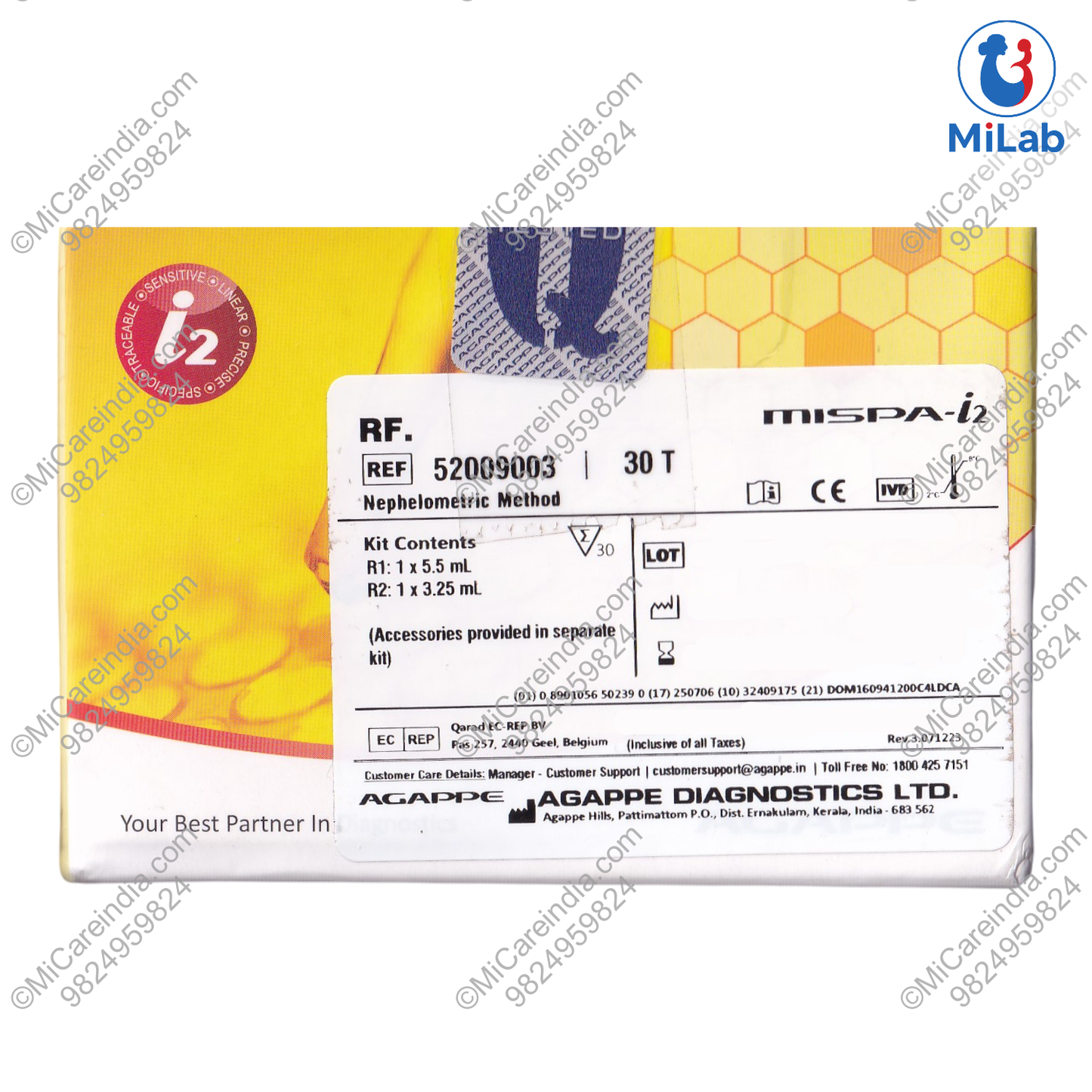 Agappe Mispa i2 RF Kit (30 Tests)