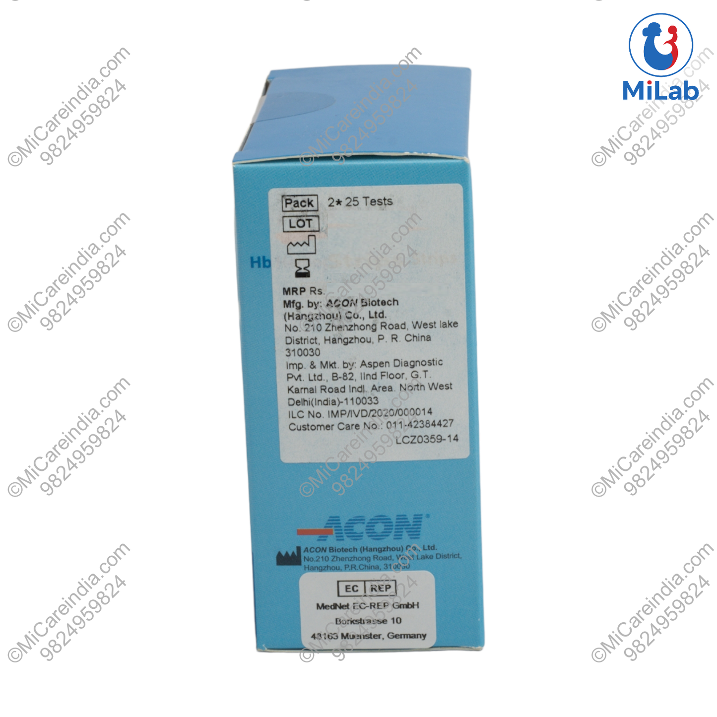 MISSION HEMOGLOBIN STRIPS 50 STRIP PACK