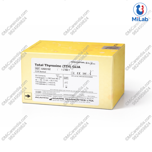Agappe Mispa CLIA Total T4 Kit (100 Tests)