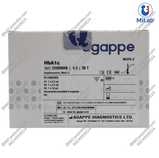Agappe Mispa i2 HbA1c Kit (30 Tests)