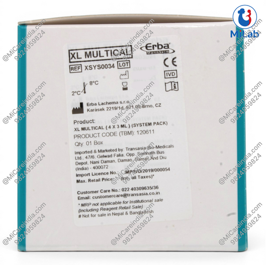 Transasia Multical Multi-Calibrator System Pack Kit (4x3mL)