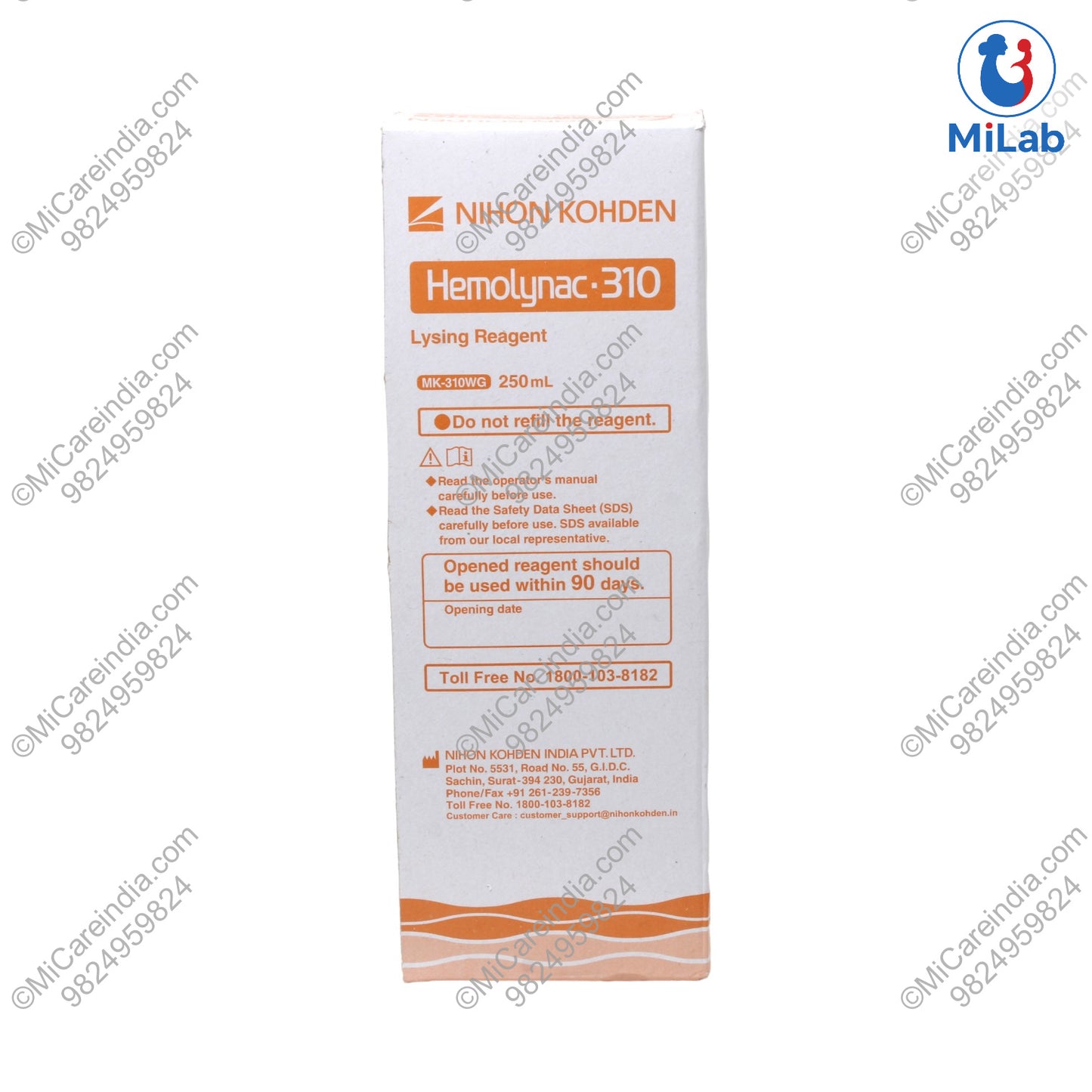 Nihon Kohden Hemolynac-310 Lysing Reagent (250ml)