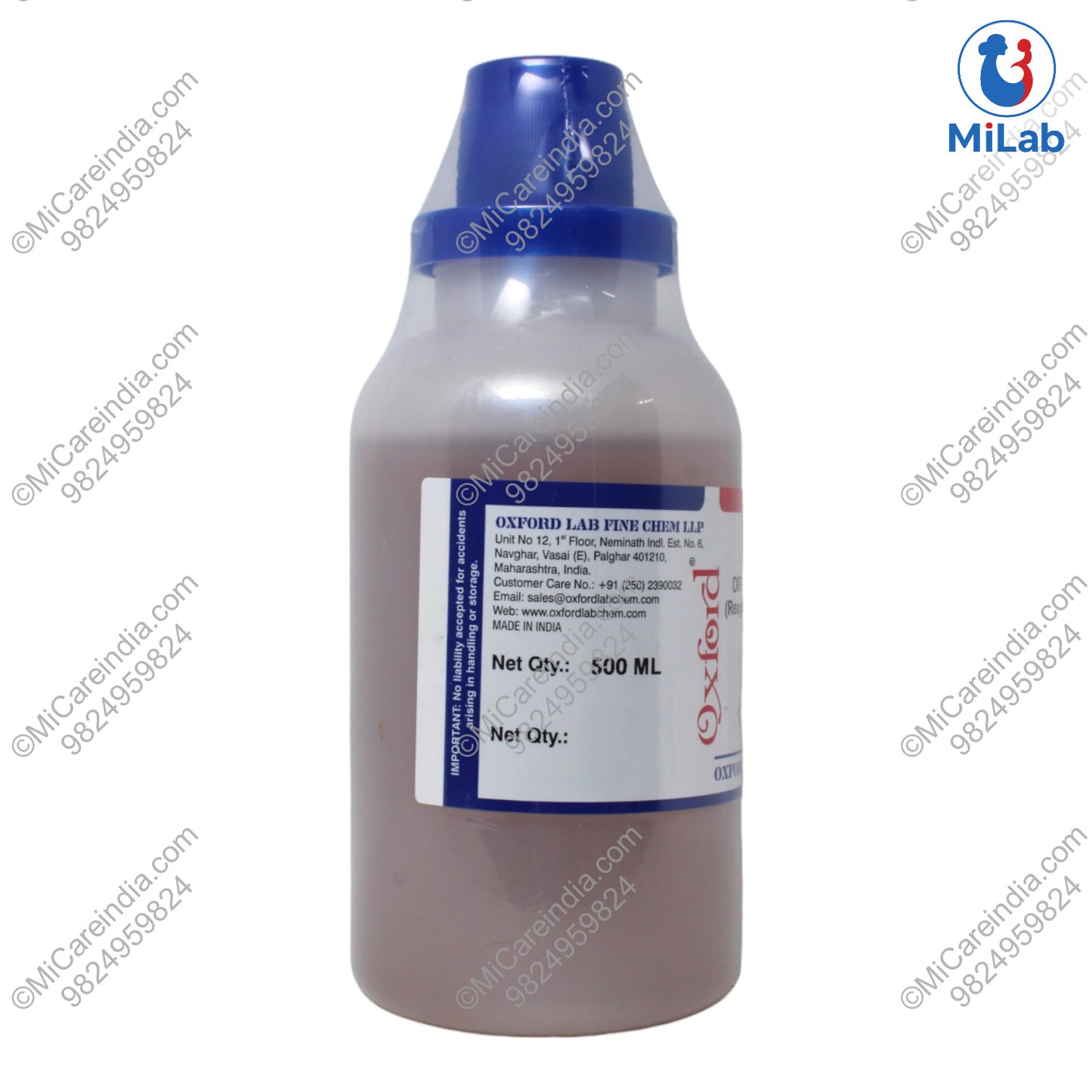 ORTHO-TOLIDINE (CHLORINE ESTIMATION) 500ML BOTTLE