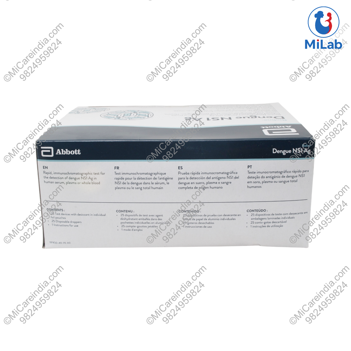 Abbott Dengue NS1 Ag Test Kit (25 Tests)
