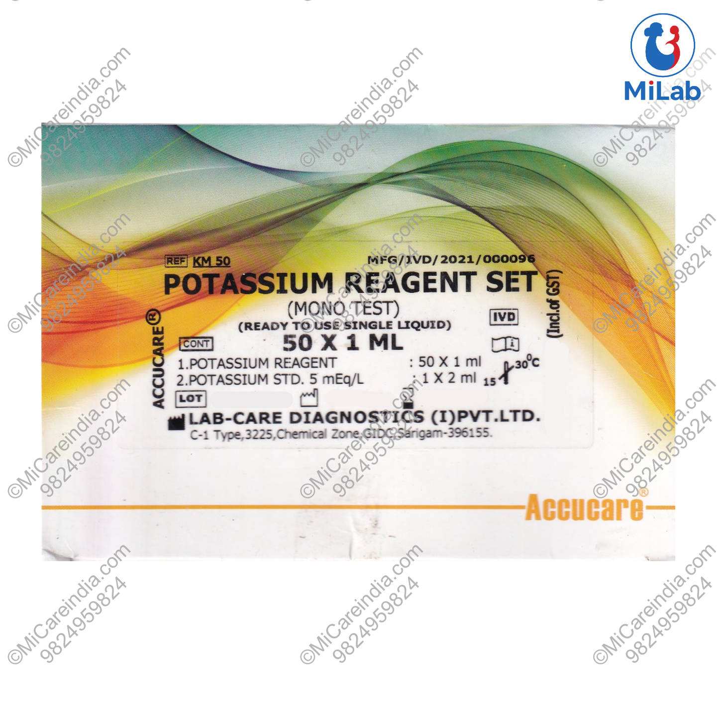 Labcare Potassium Mono Kit (50 Tests)
