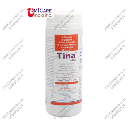 PREGNANCY TEST STRIPS TINA 30 TEST BOTTLE