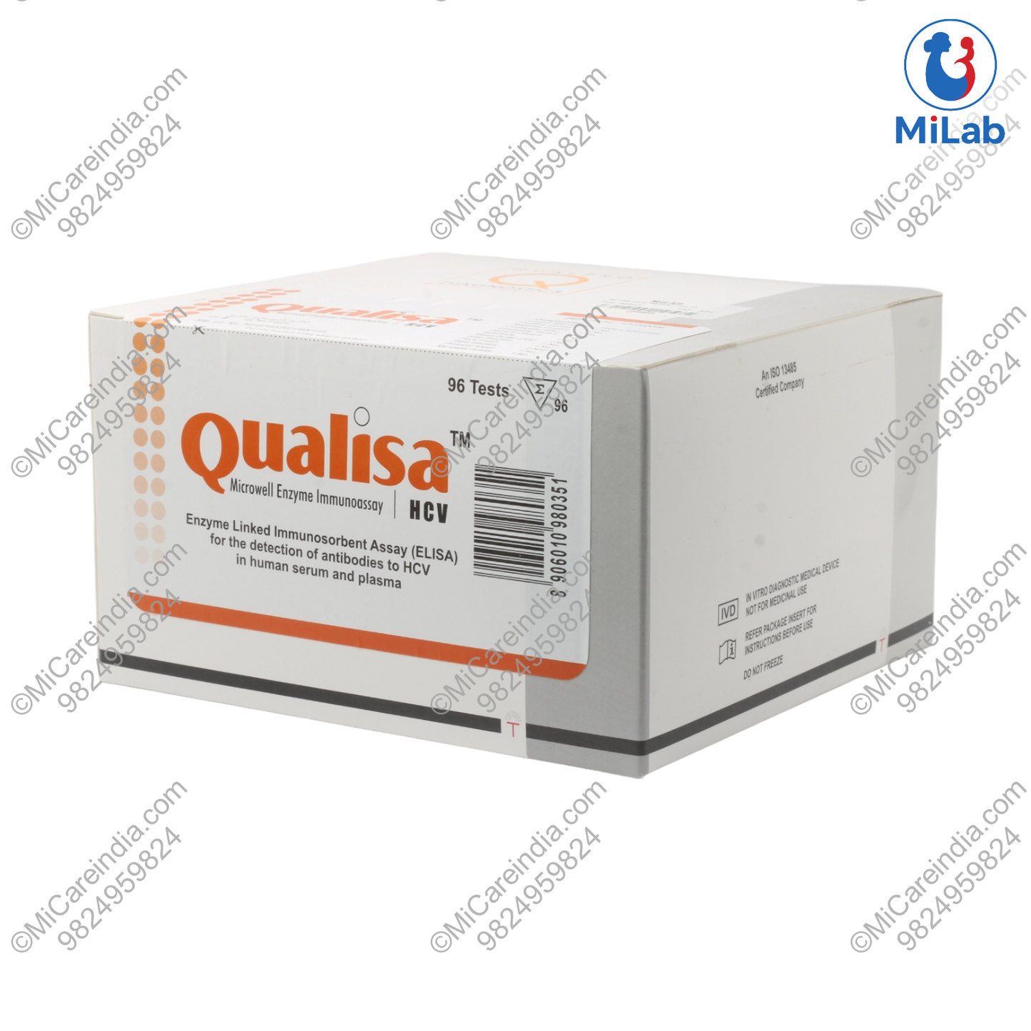HCV QUALISA 96 TEST KIT
